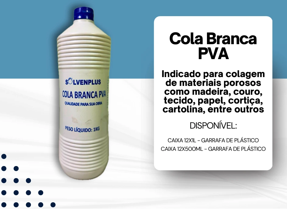 Cola Branca PVA Solvenplus